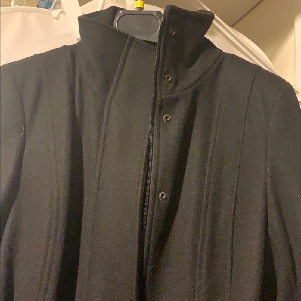 Black Pleated Coat - image 2